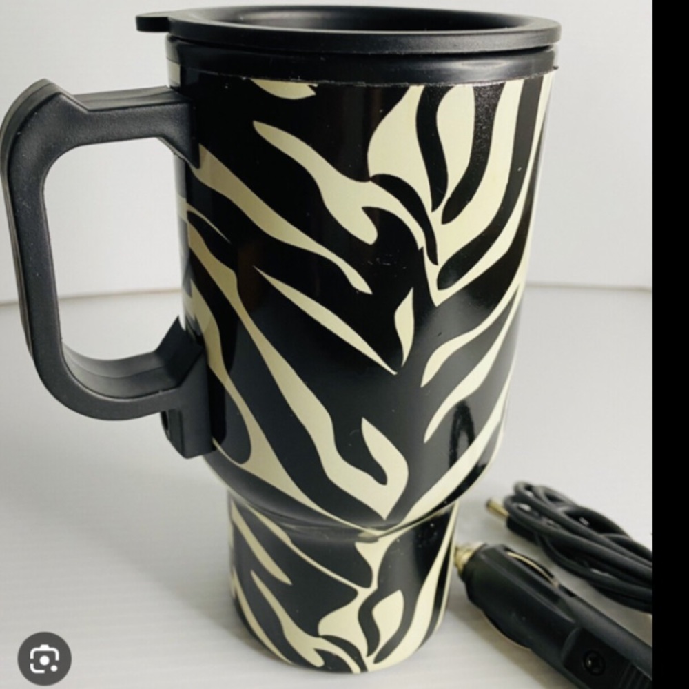🌸3/$25🌸Totes for her collection NIB.Heated auto mug,cute zebra print,stainless